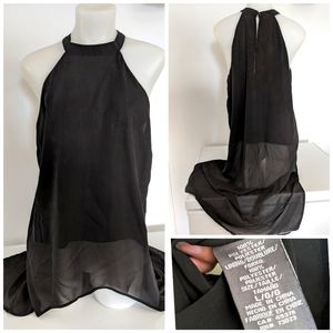 🆕 Black Round Neck Tunic Sz L